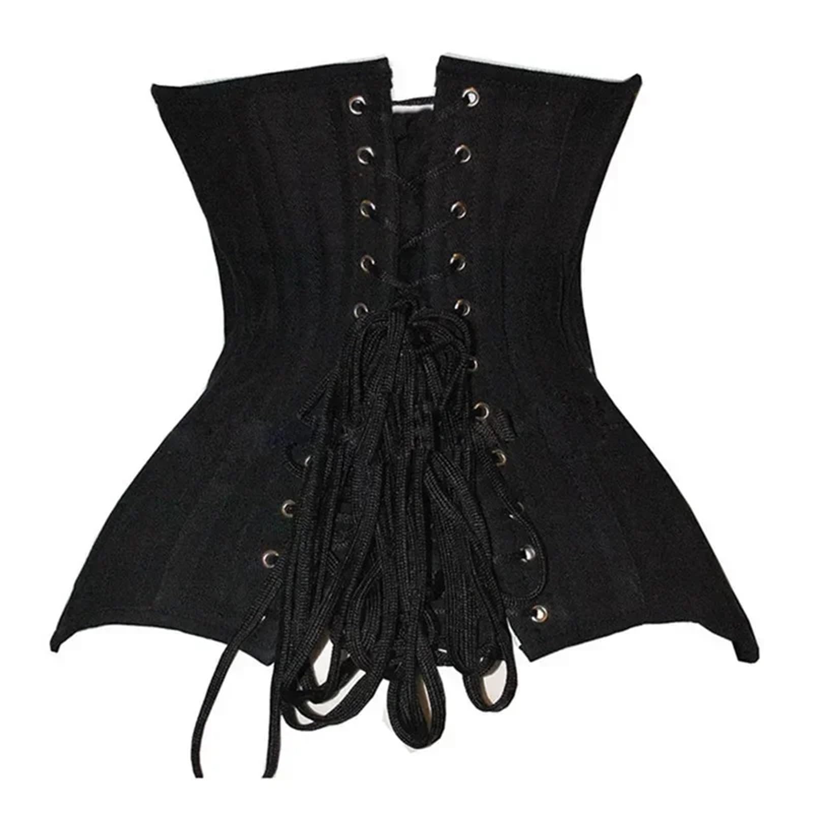 Corsetto Sottoseno 18 con Stecche in Acciaio a Spirale, Modellante for Il Corpo, Sexy, Controllo della Vita, Lungo Busto, Corsetto Top per Donne