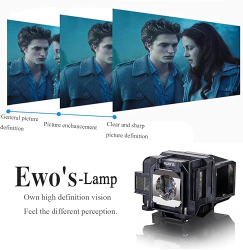 Vista 4 de EWO'S ELP78 - Bombilla de repuesto para Epson ELPLP78 ELPLP88 PowerLite Home Cinema 2030 2040 2045 2000 730HD 740HD 725HD VS230 VS330 VS335W EX3220