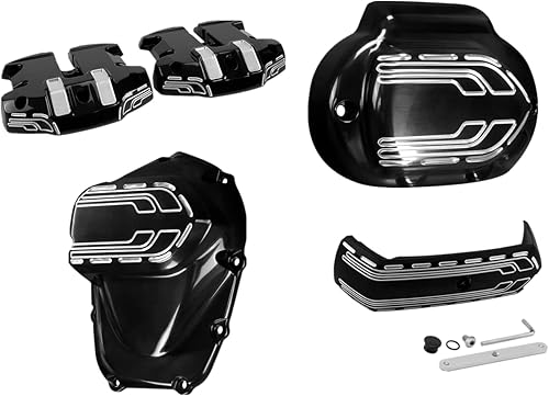 Miniatura 2 de TCMT Fundas limpiadoras laterales de caja basculante y transmisión para Harley Touring Road King Road Glide Street Glide Tri Glide 2017-2020