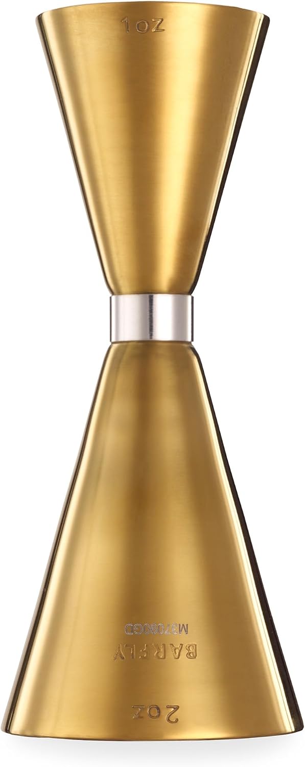 Barfly Drink Jigger, 1 oz x 2 oz Slim Style, Gold