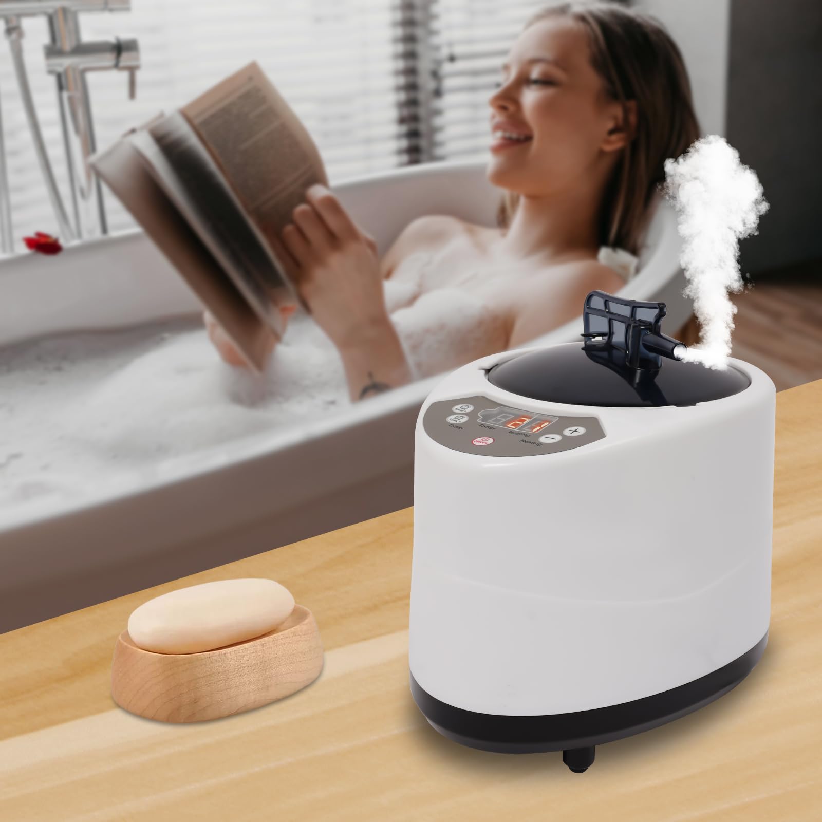 Dispositivo De Vapor Para Sauna, Portátil Dispositivo De Vapor Para Sauna 3 L, Home SPA, Para El Uso De Sauna Casa, Hotel O En Otros Lugares Interiores