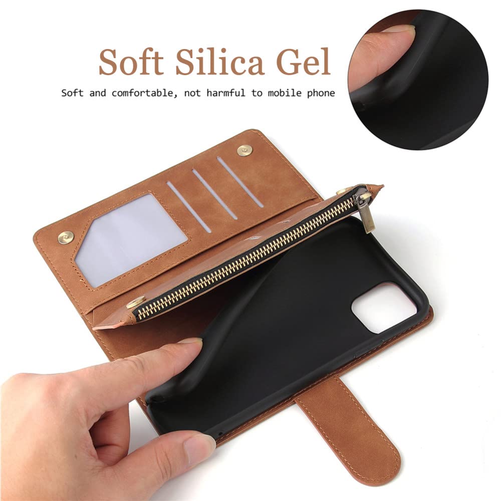 Custodia Portafoglio In PU Leather Per IPhone XR, SE, 6/7/8, 11, 12, 13, 14, 15 - Protezione 360 - Foto 5