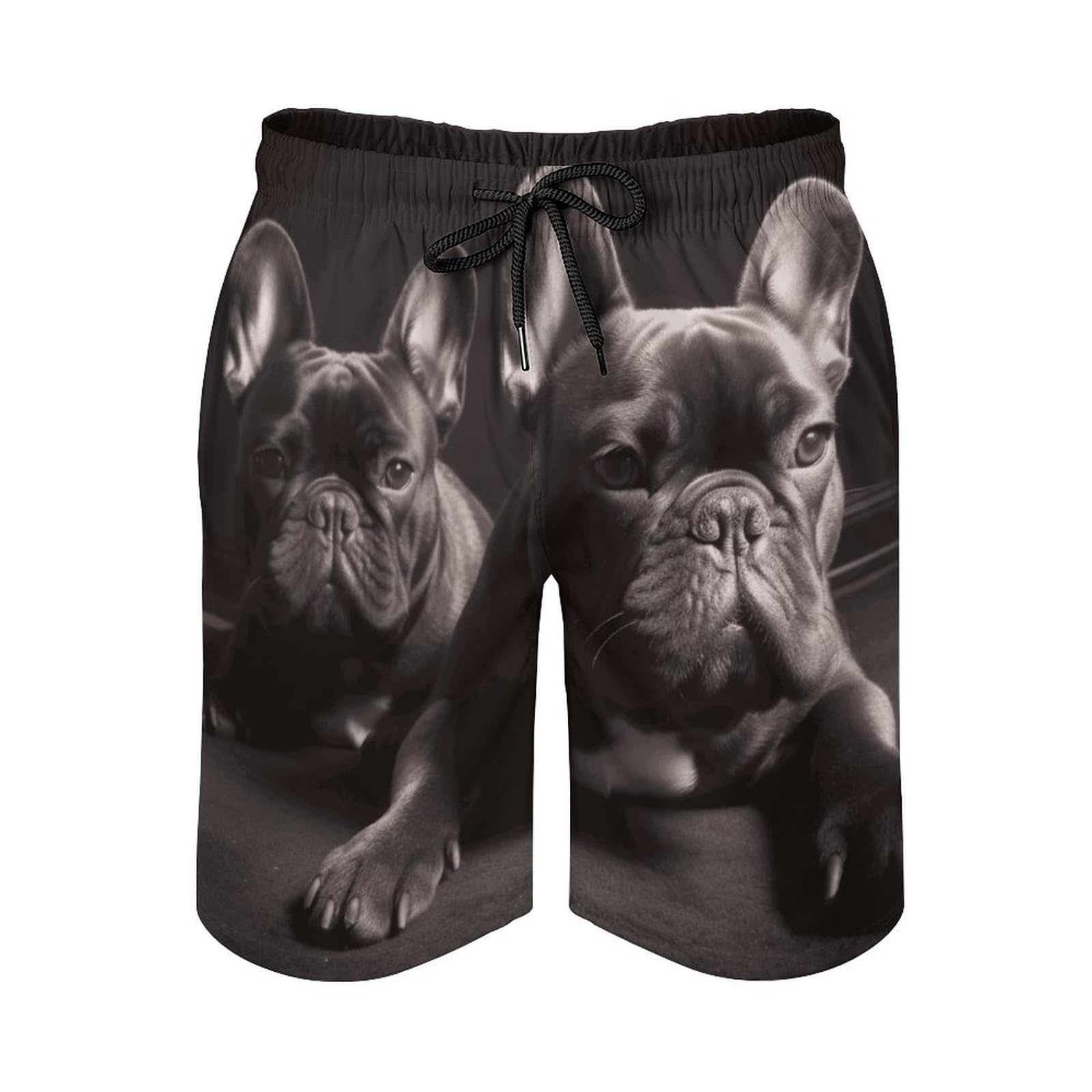 Short de bain homme avec doublure maille et cordon de serrage pour la plage - 8
