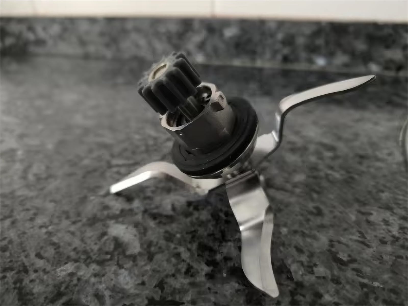 Lama per frullatore compatibile con Monsieur Cuisine Plus Silvercrest SKMK1200A1/B2, acciaio inossidabile, 4 lame, 12 denti