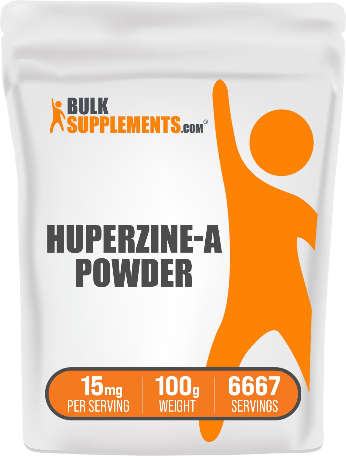 BulkSupplements.com Huperzine A Powder - Huperzia Serrata Powder, Huperzine A Supplement - Nootropic Supplement, Gluten Free, 15mg per Serving, 100g (3.5 oz) (Pack of 1)