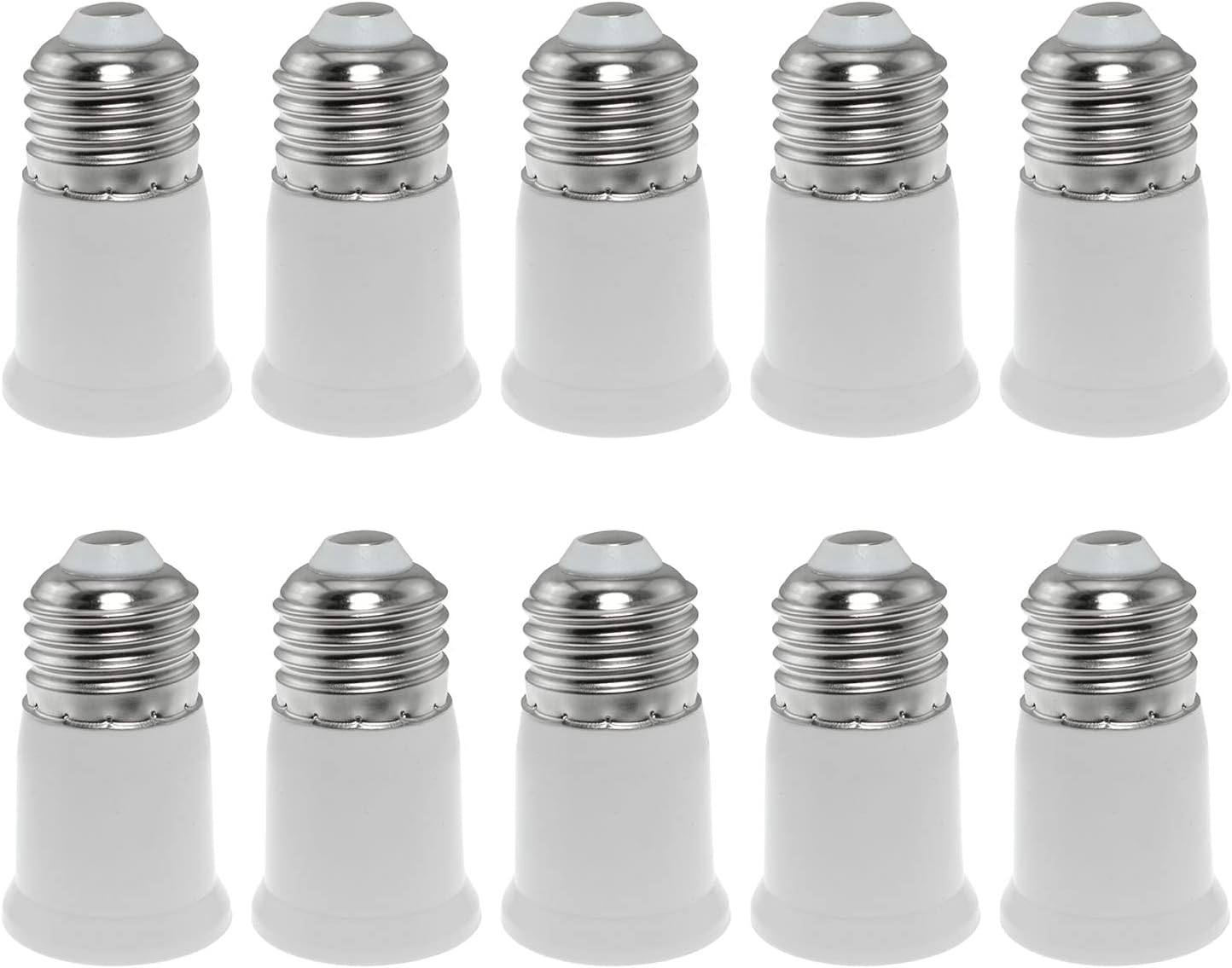 E26 to E26 Socket Extender SQXBK 10PCS 6.3cm/2.5 Inch 165 Degree