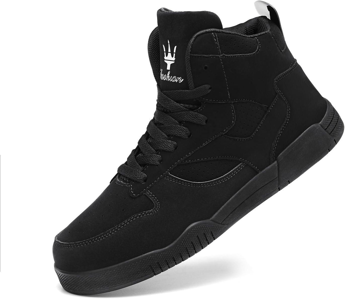 Men's Fashion High Top Sneakers Black 11