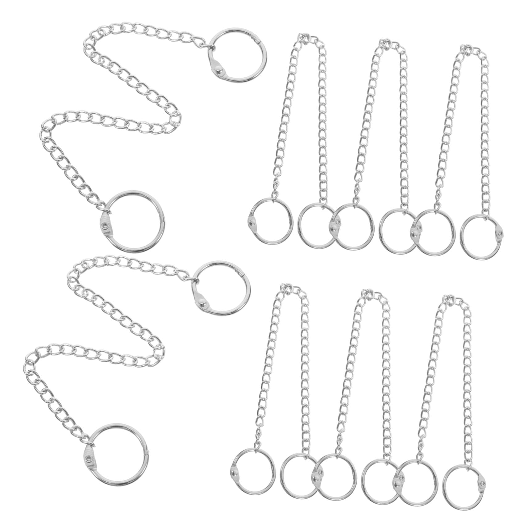 Cadena colgante metálica resistente de 10 piezas para macetas ganchos de seguridad SEWACC