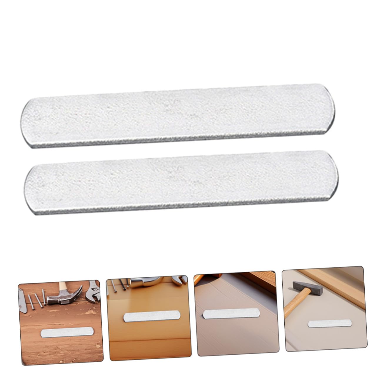 8 Stück Galvanisierte Stahlgewichtsscheiben 12x2,5x0,7cm Beschwerte Metallplatten für Bein und Armtraining Fitness Krafttraining Gewichtsweste Zubehör