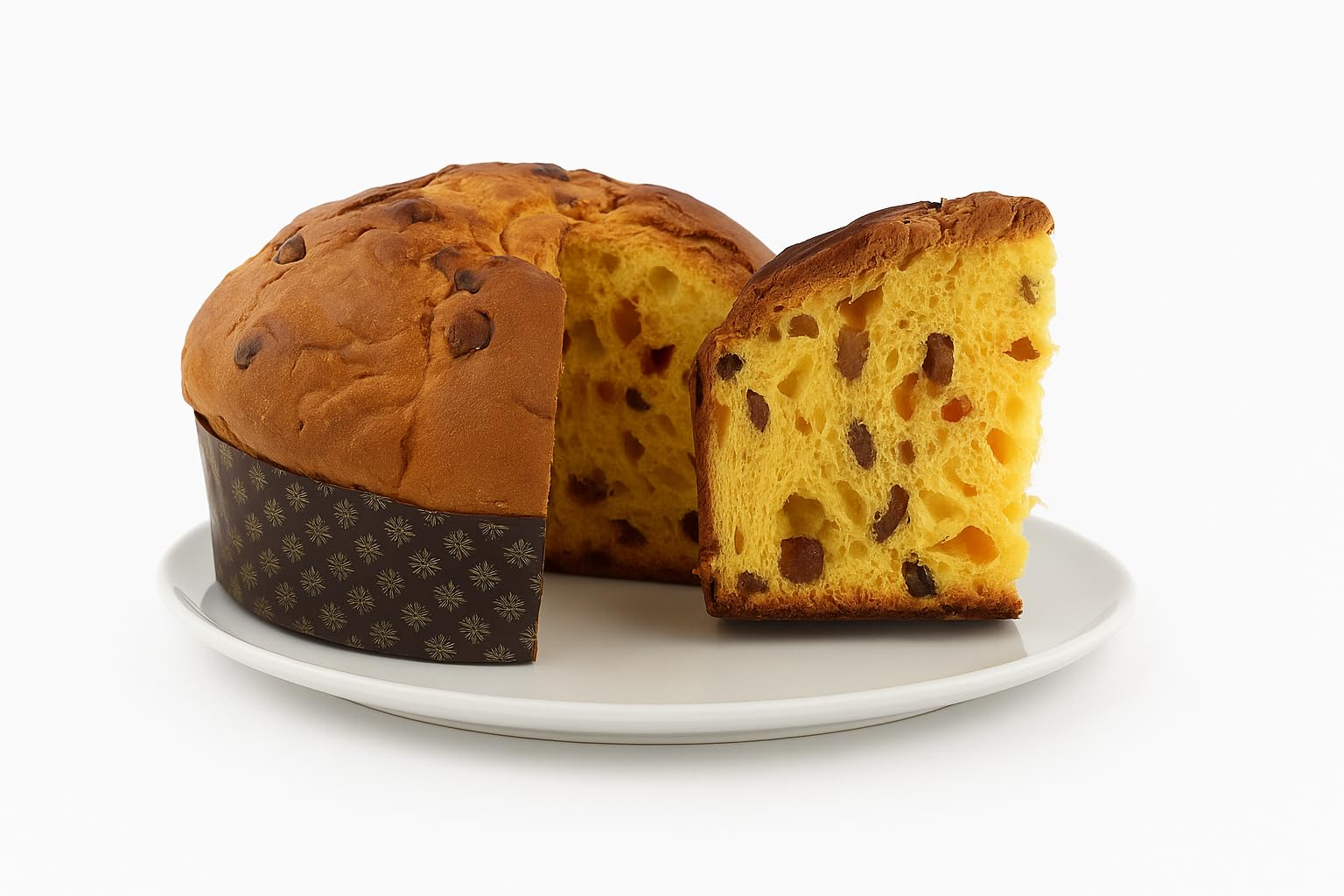 Panettone Artigianale Classico Basso Milanese | 1 kg | Ricetta Tradizionale con Lievito Madre | Uvetta e Scorza d’Arancia | Confezione Elegante | Prodotto da Forno Natalizio