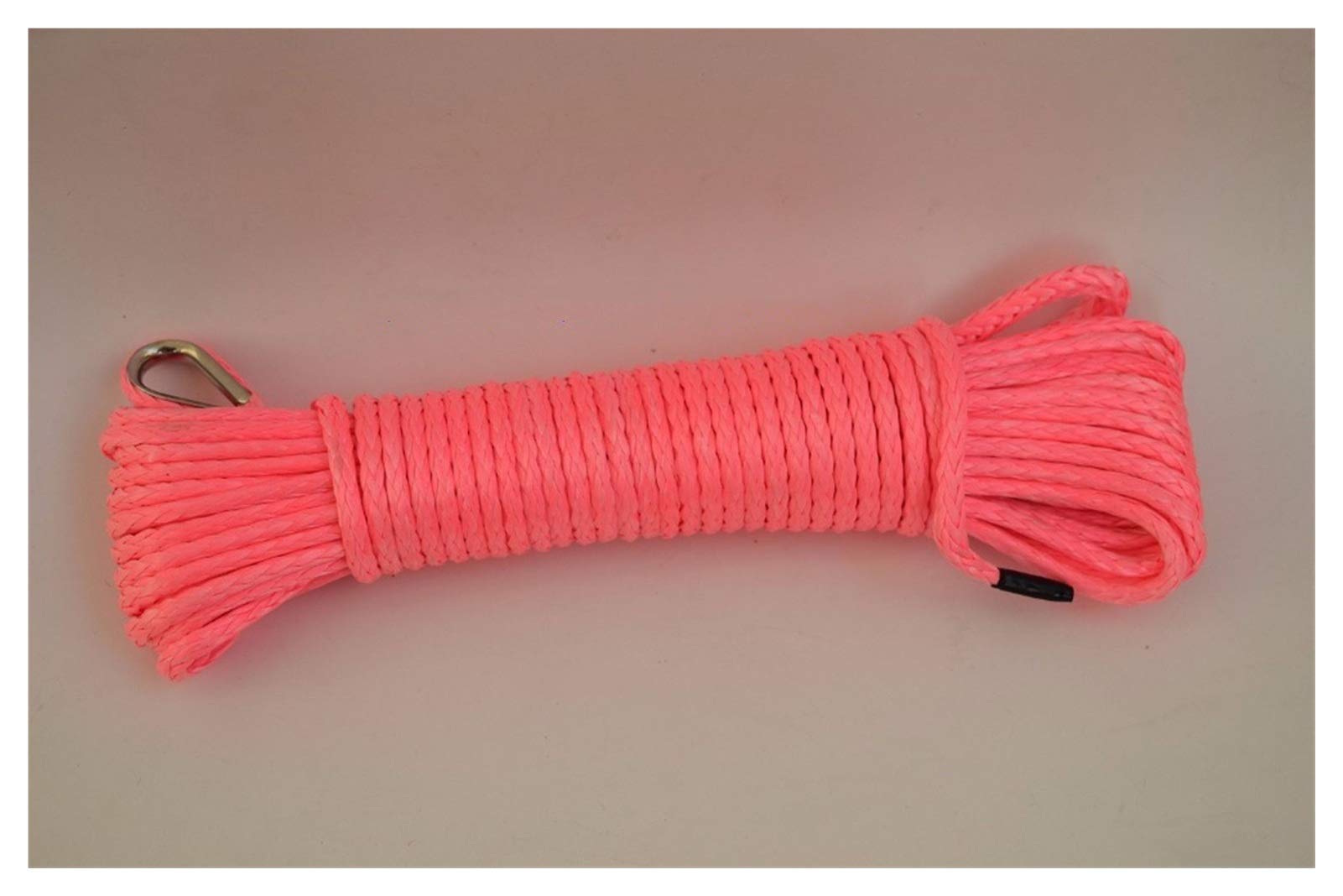 Winch Rope, Pink 4mm*15m ATV Winch Line,Boat Winch Rope,Winch Cable for Offroad Parts,UHMWPE Rope