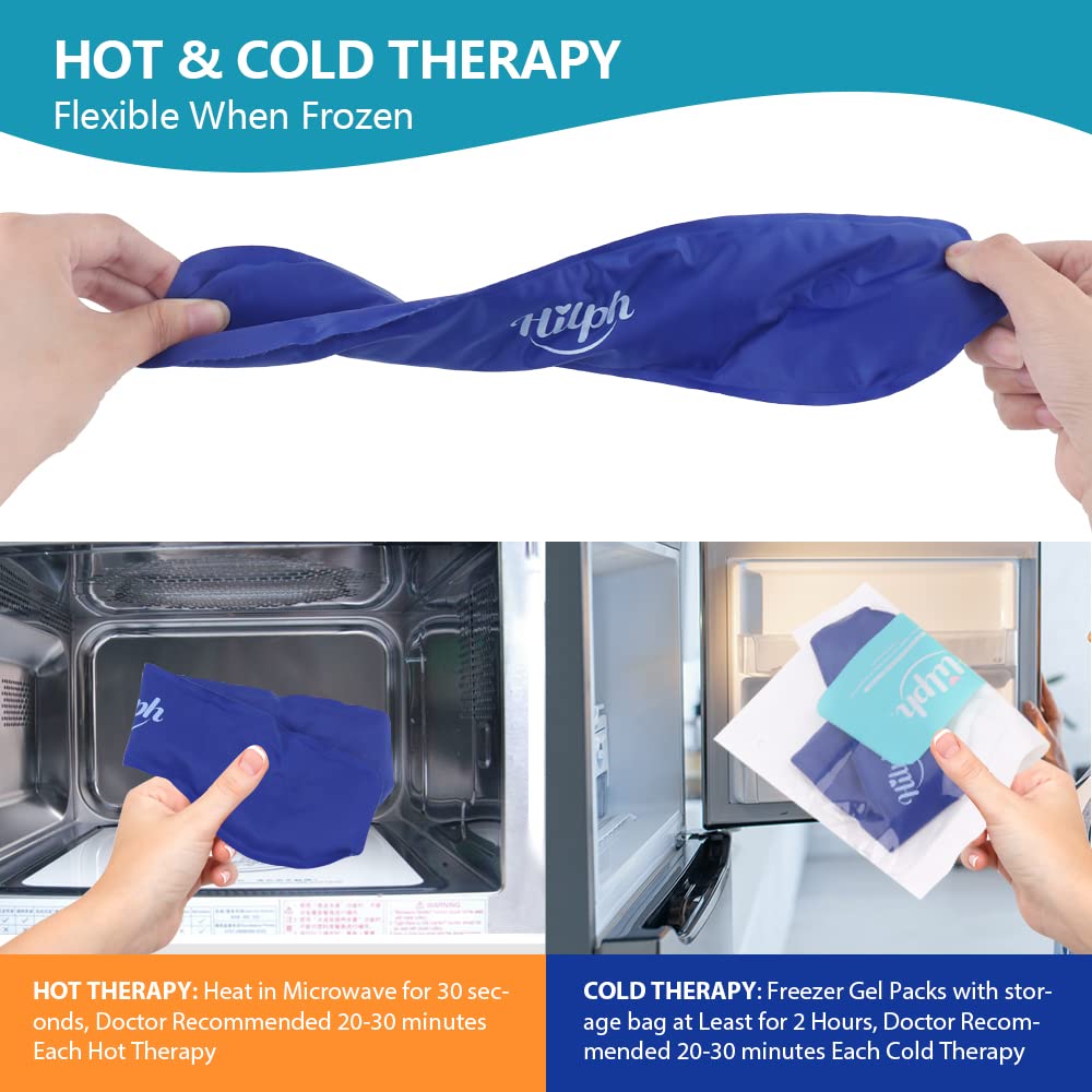 Hilph Migraine Ice Wrap Headache Ice Pack, Gel Cold Pack Migraine Ice
