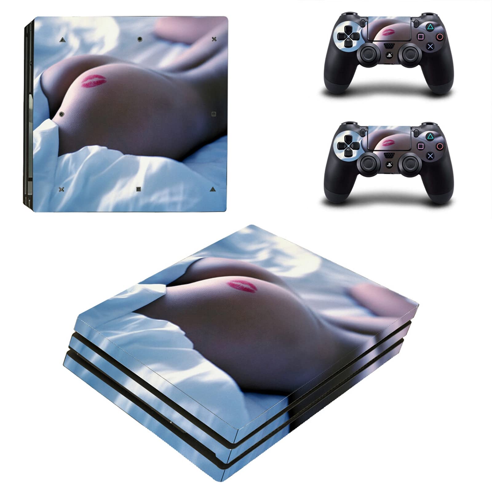 AXDNH PS4 Pro Sticker, Skin for Playstation 4 Console Controller Protective Film for Playstation 4 Pro Skin Decal Vinyl for PS4 Pro Gamepad Accessories, 1754