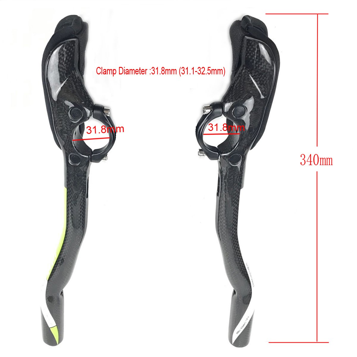 Amazon.co.jp: PLATT カーボンTTハンドルバー自転車エアロバー