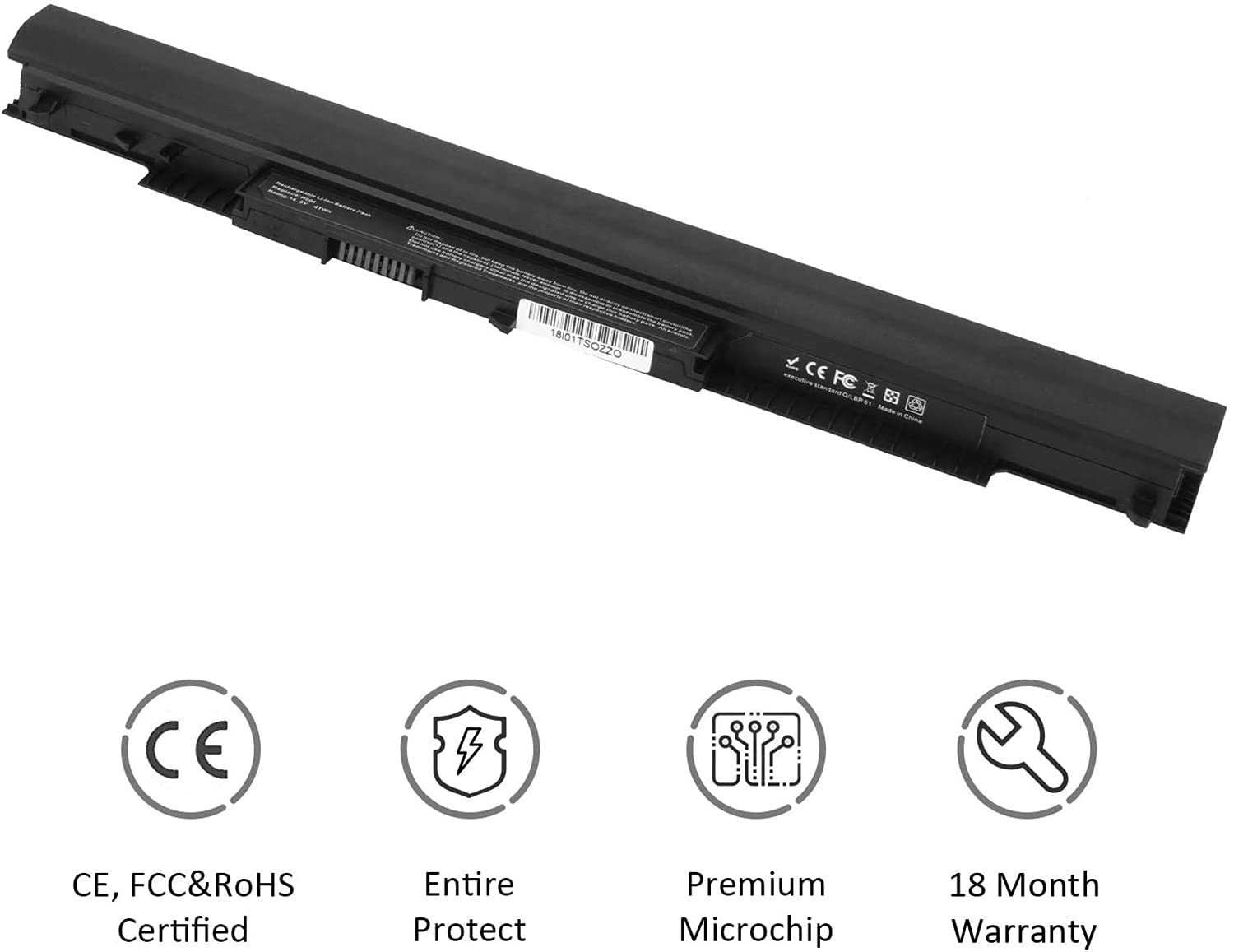 HS03 HS04 807956-001 807957-001 807612-421 Batteria per laptop | Sostituzione per HP 240 245 246 250 255 256 G4 G5 Pavilion 14 15 AC107NA AC123NA AC153SA AC186NL AC152SA AC106NA(14.6V 41Wh)