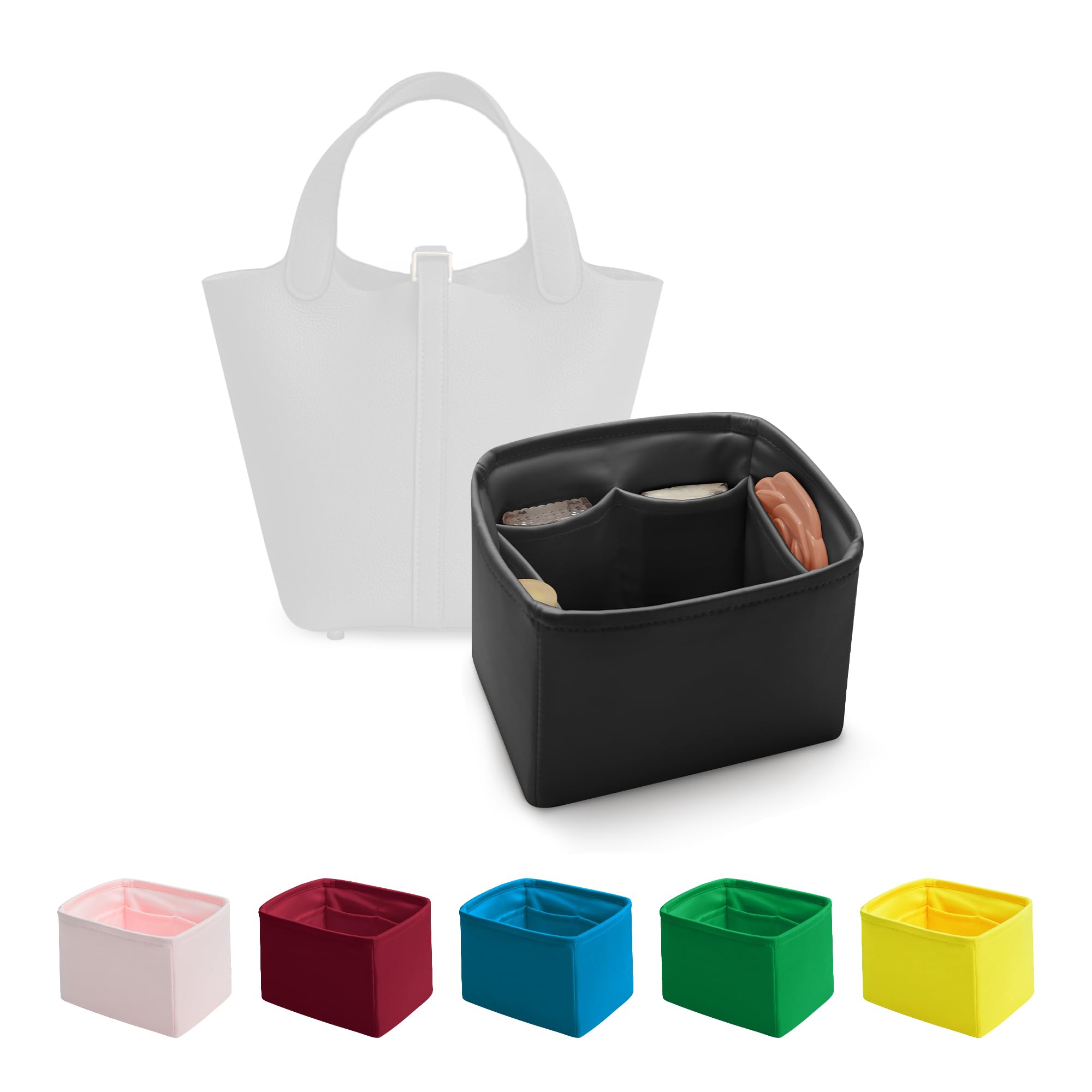 Amazon.co.jp: ピコタン対応 バッグインバッグ サテン（PM用・ブラック