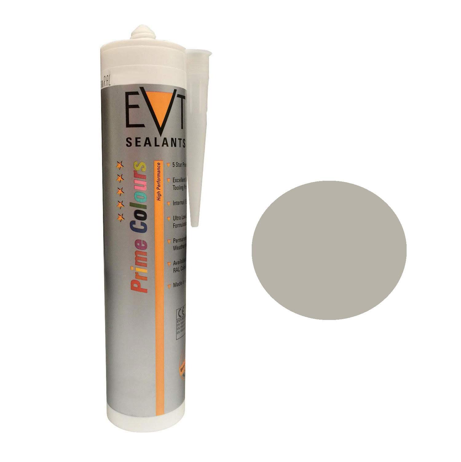 EVT Prime Colour - Silicone (RAL Coloured Silicones) (RAL 7044 Silk Grey)