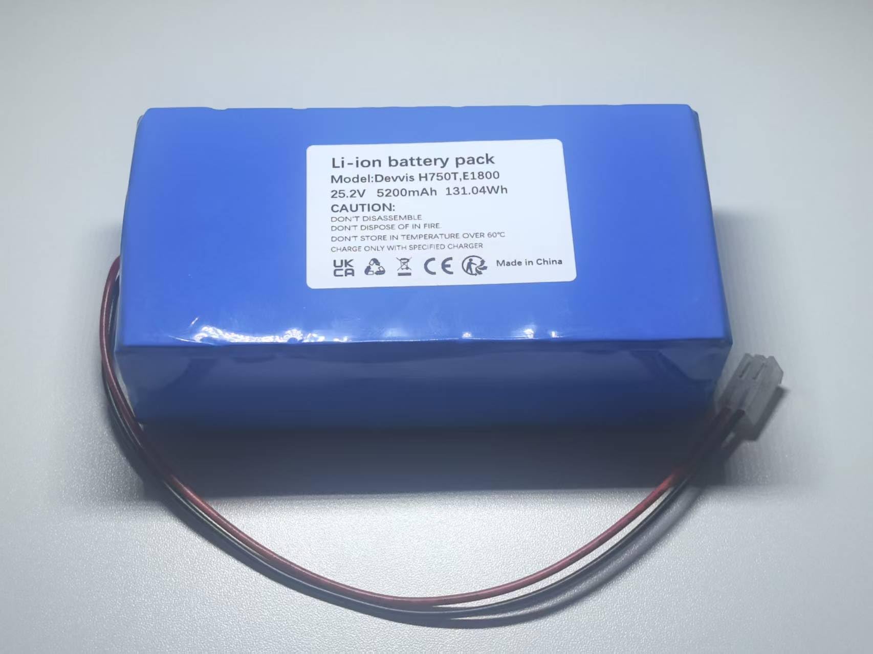 Batterie de rechange au lithium 5,2 Ah pour tondeuse robot DEVVIS série H750T/E1800