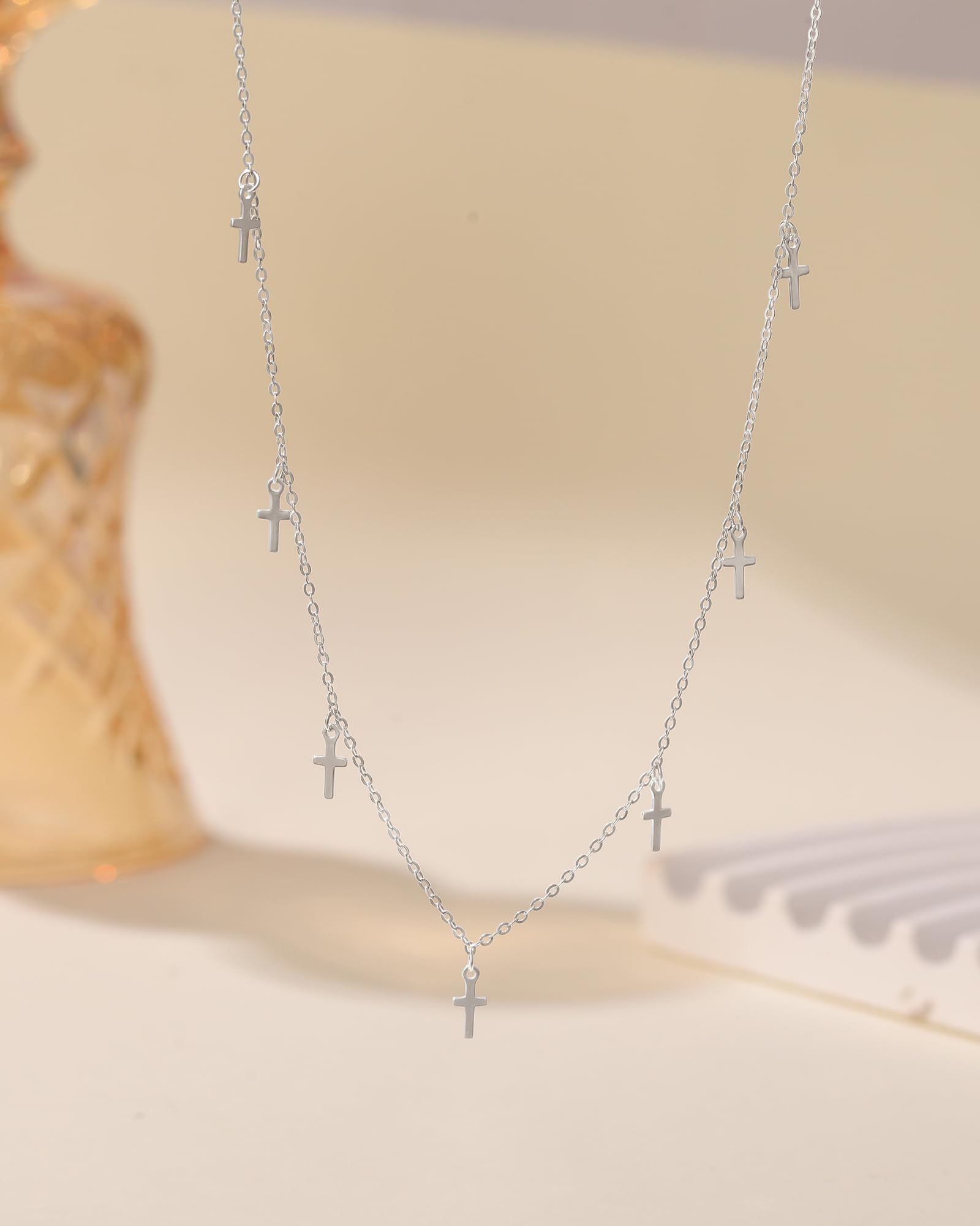 Collane da donna in argento Sterling 925 con croce