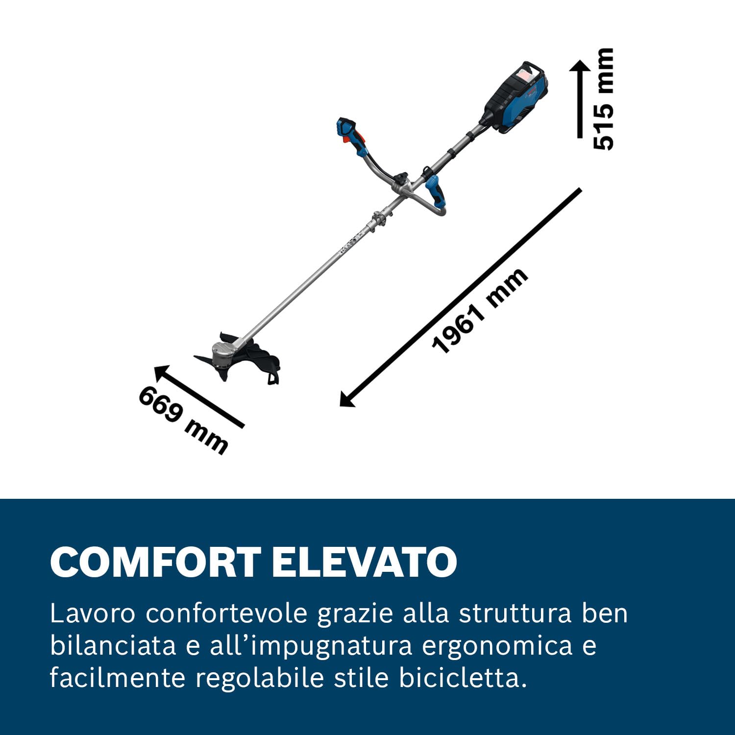 Bosch Pro Decespugliatore a batteria GFR18V-25 BH senza batt./caric. | motore brushless 600 W, taglio con lama: 25 cm, taglio con filo: 40 cm