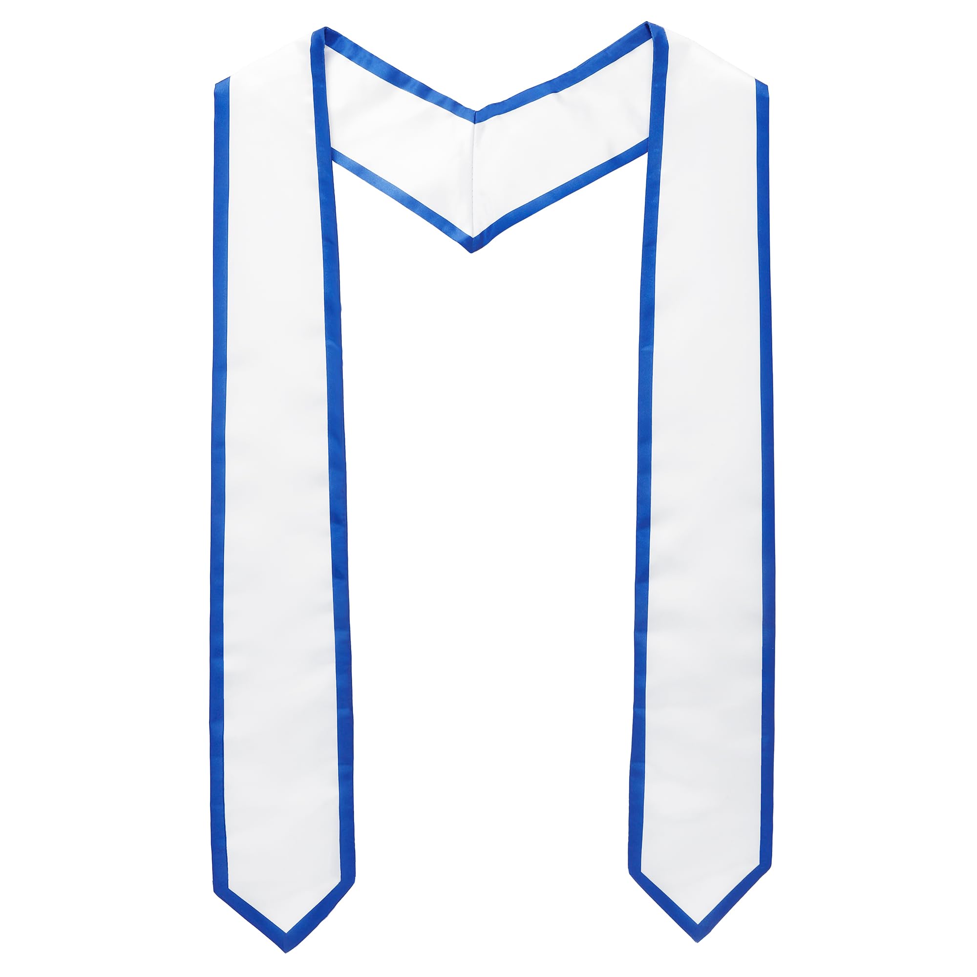 LuktasticGraduation Stole, Plain Graduation Honor Sash Classic End With Trim Unisex Adult Graduation Stole Class of 2025