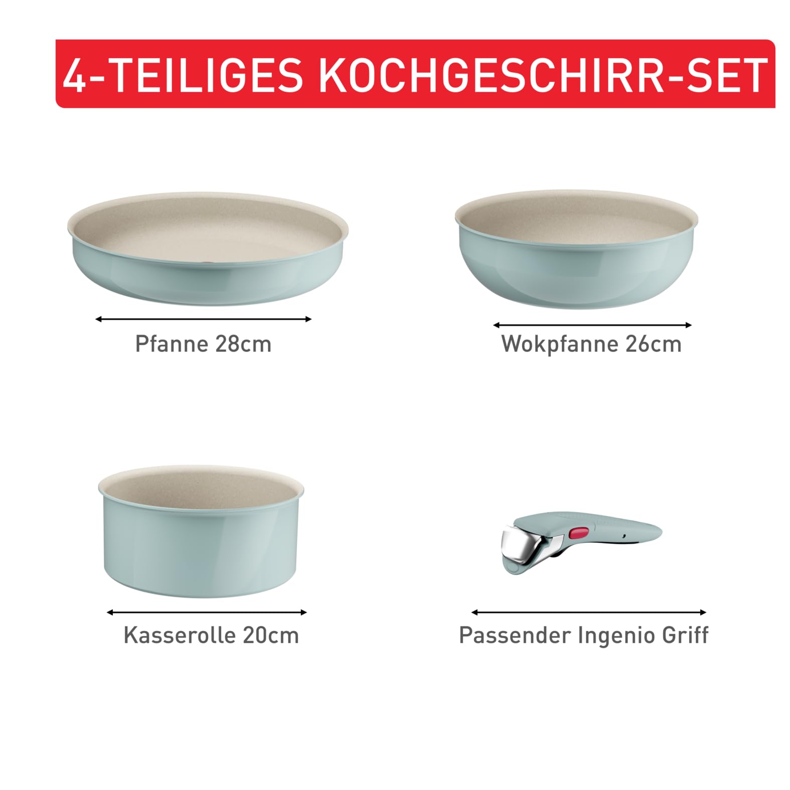 Tefal Ingenio Serenity Kochgeschirr-Set 4-teilig – Bild 8