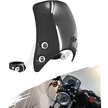 Motorcycle Adjustable Windshield Custom Compact Sport Headlight Fairing Windscreen 39-41mm Front Fork Mount Wind Deflector Fit For Harley Sportster XL 1200 883 48 72 2004&ndash;2022(Smoke Windshield)