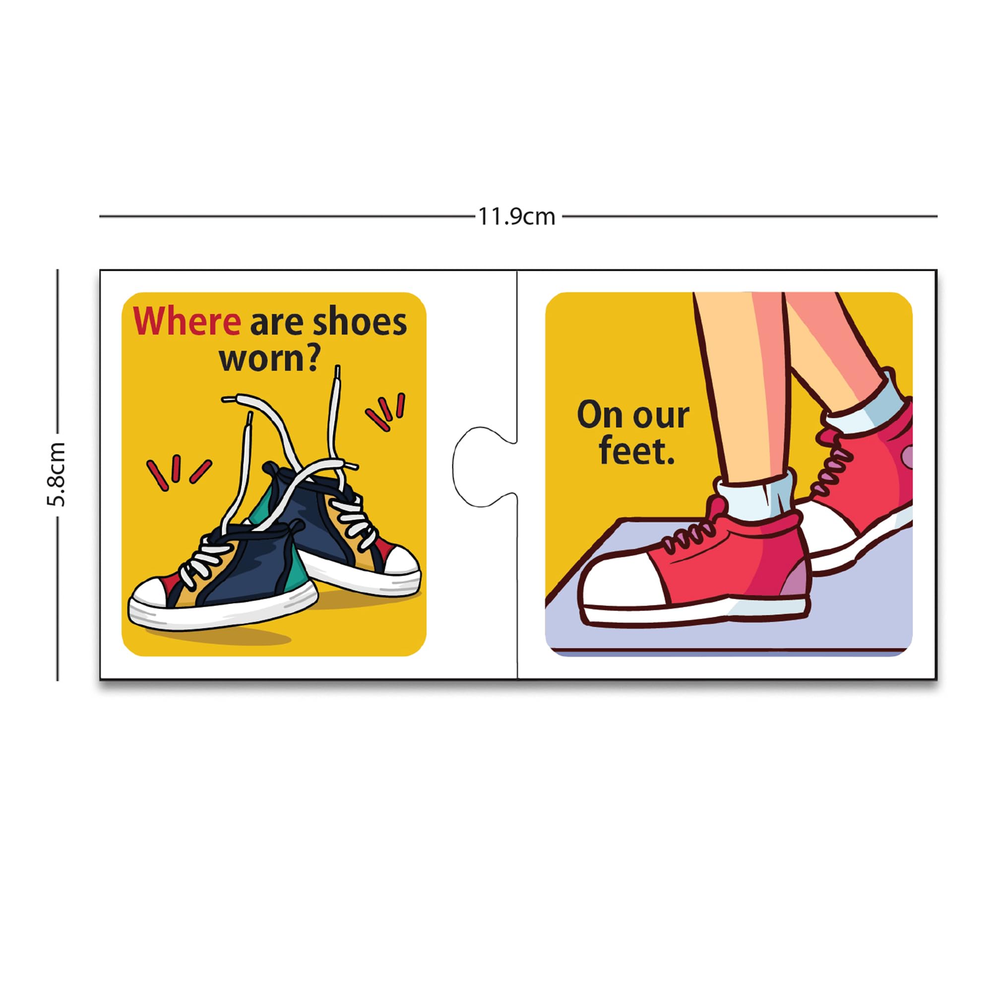 BOOKFORD Let’s Discover Together Where Pair Matching Jigsaw Puzzle, 48 Pieces (24 Pairs) | Daily Objects | Self-Connecting 2-Piece Cards | Educational Puzzle for Kids Ages 4+ - Image 2 thumbnail