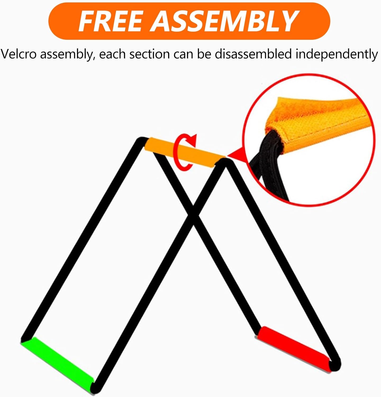 Footwork Ladder, Soccer Equipment for Training, Agility Ladder Speed Training Equipment, Foldable Instant Set-up, for Kids Athletes Indoor Outdoor Sports(20 Grids)