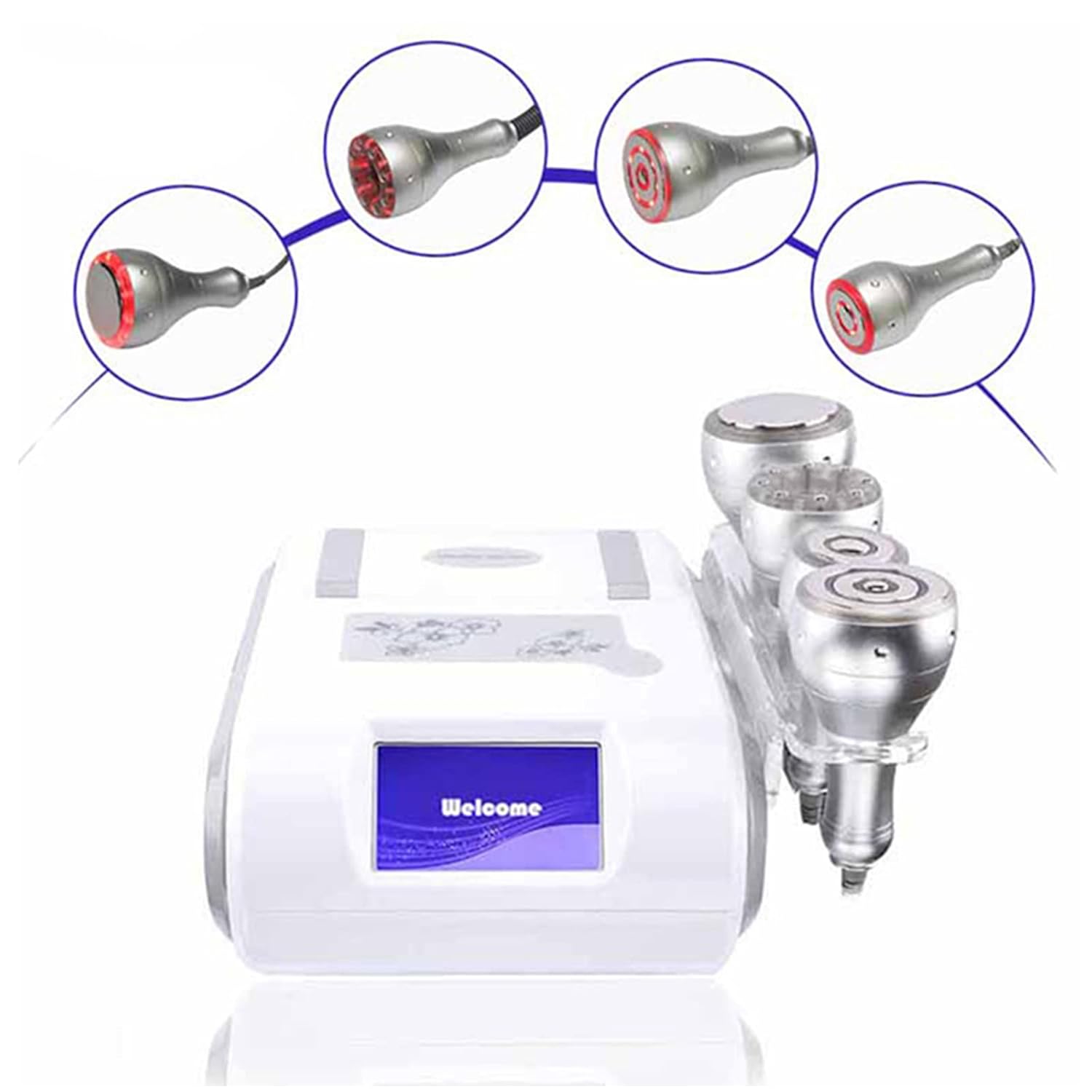 4 IN 1 Skin Care Machine Skin Tightening Weight Loss Massager Machine for Home Salon Use,US Plug