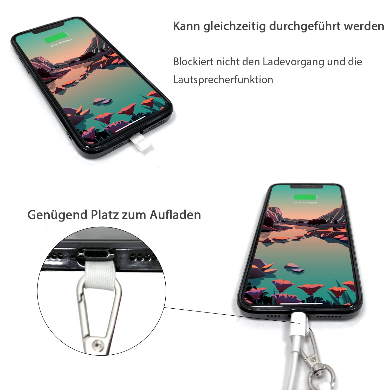 Collana Universale Per Cellulare Con Cordino Regolabile - Tracolla Per Smartphone Compatibile Con Tutte Le Custodie