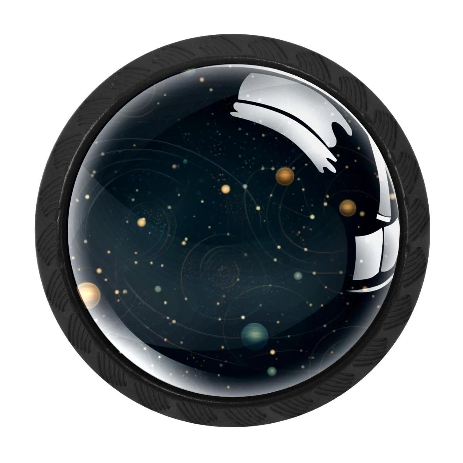 Chenzzzz Multicolored 05 4 Pack Planet Star Kitchen Cabinet Knobs Drawer Knobs Dresser Knobs Matte Black Zinc Knobs Drawer Pulls Door Knobs Dresser Drawer Handles Knobs For Dresser Drawers
