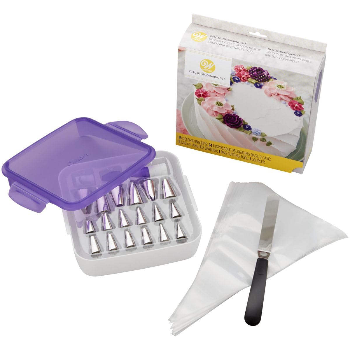 Wilton Deluxe Dekorierspitzen-Set, 46-teilig