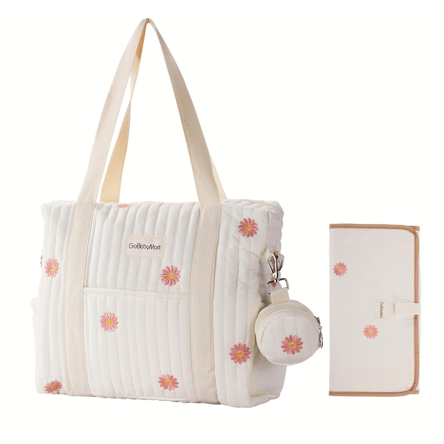 Large Diaper Bag Tote, Maternity Travel diaper tote, Multifunction baby bag, Baby Nappy Bags, Messenger bag (Medium – Flowers) Large Diaper Bag Tote, Maternity Travel diaper tote, Multifunction baby bag, Baby Nappy Bags, Messenger bag (Medium – Flowers)