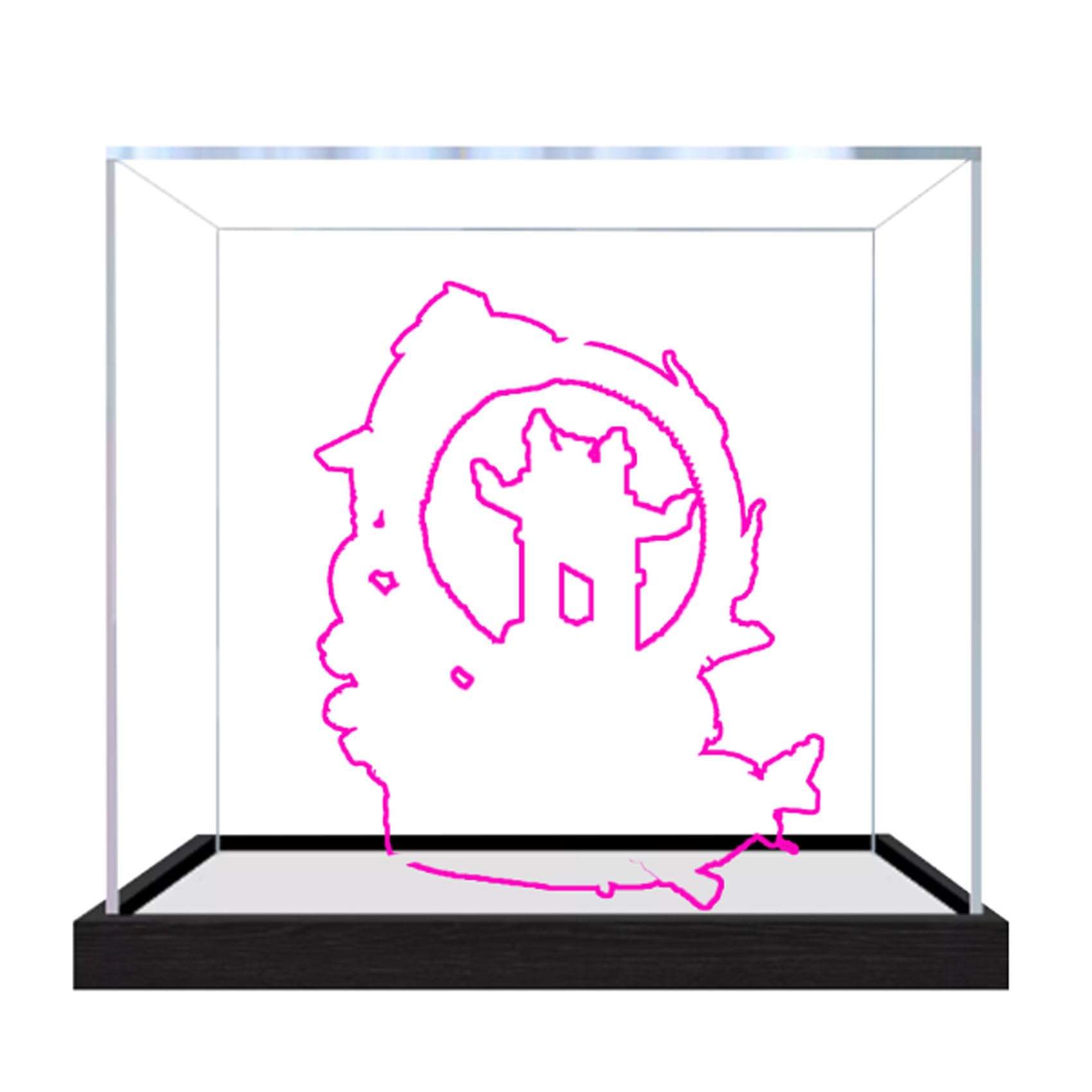 Acrylic Display Case for Le-go 80120 The Carp Leaping Over the Dragon Gate Model, Dustproof Display Box (display box only) (StyleC 3mm)