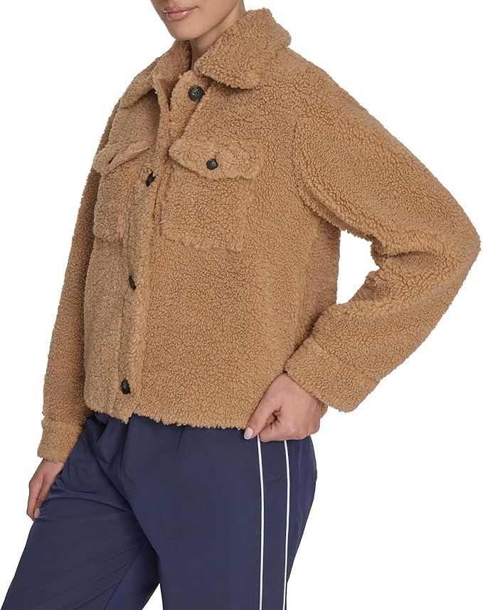 Levi's womens Sherpa Teddy Jacket (Standard & Plus Sizes) - Image 3