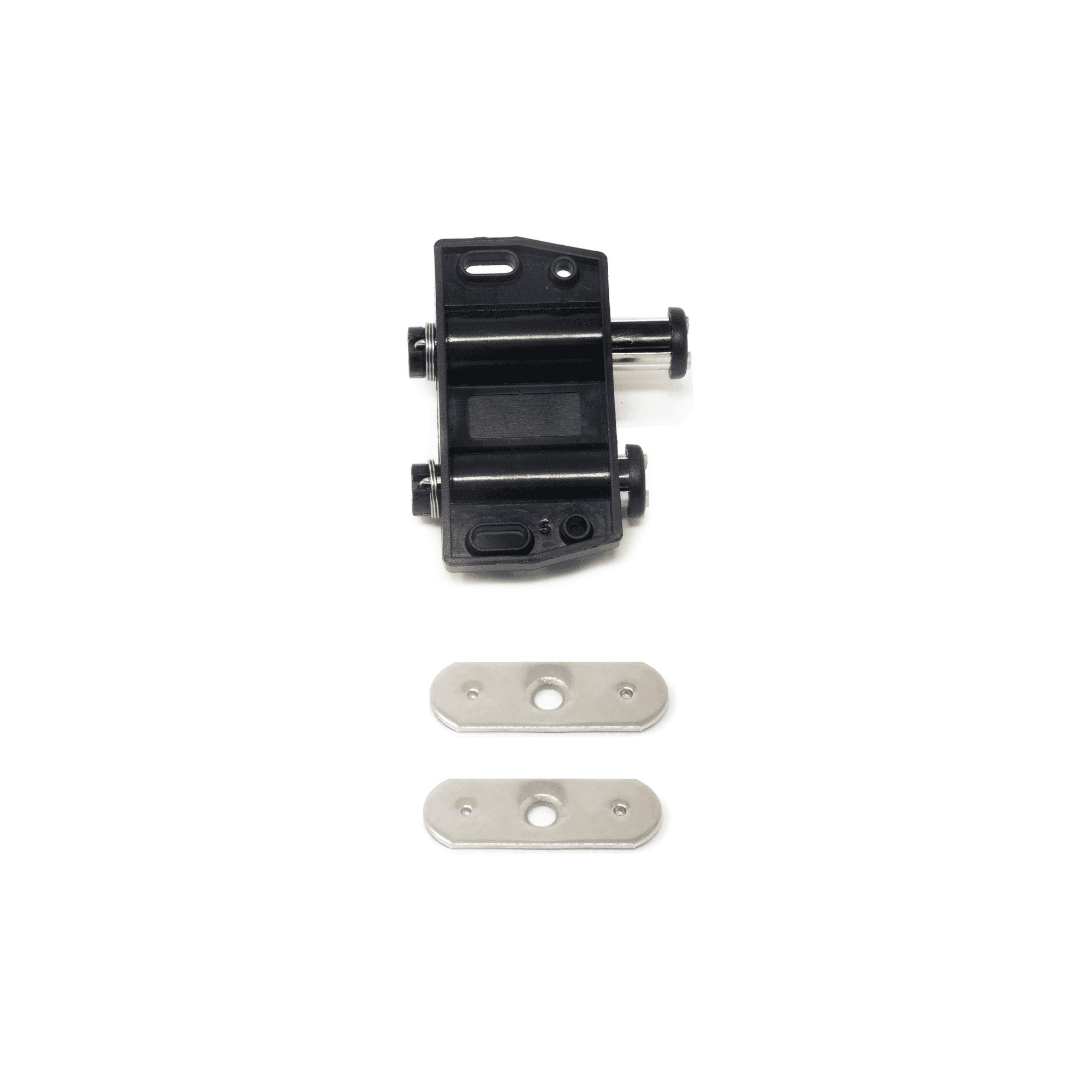Black Magnetic Catch for Providing Secure Closure and Easy Opening of Cupboard and Wardrobe Doors - 66.5mm x 34mm x 19mm - Pack of 4 - Image 4