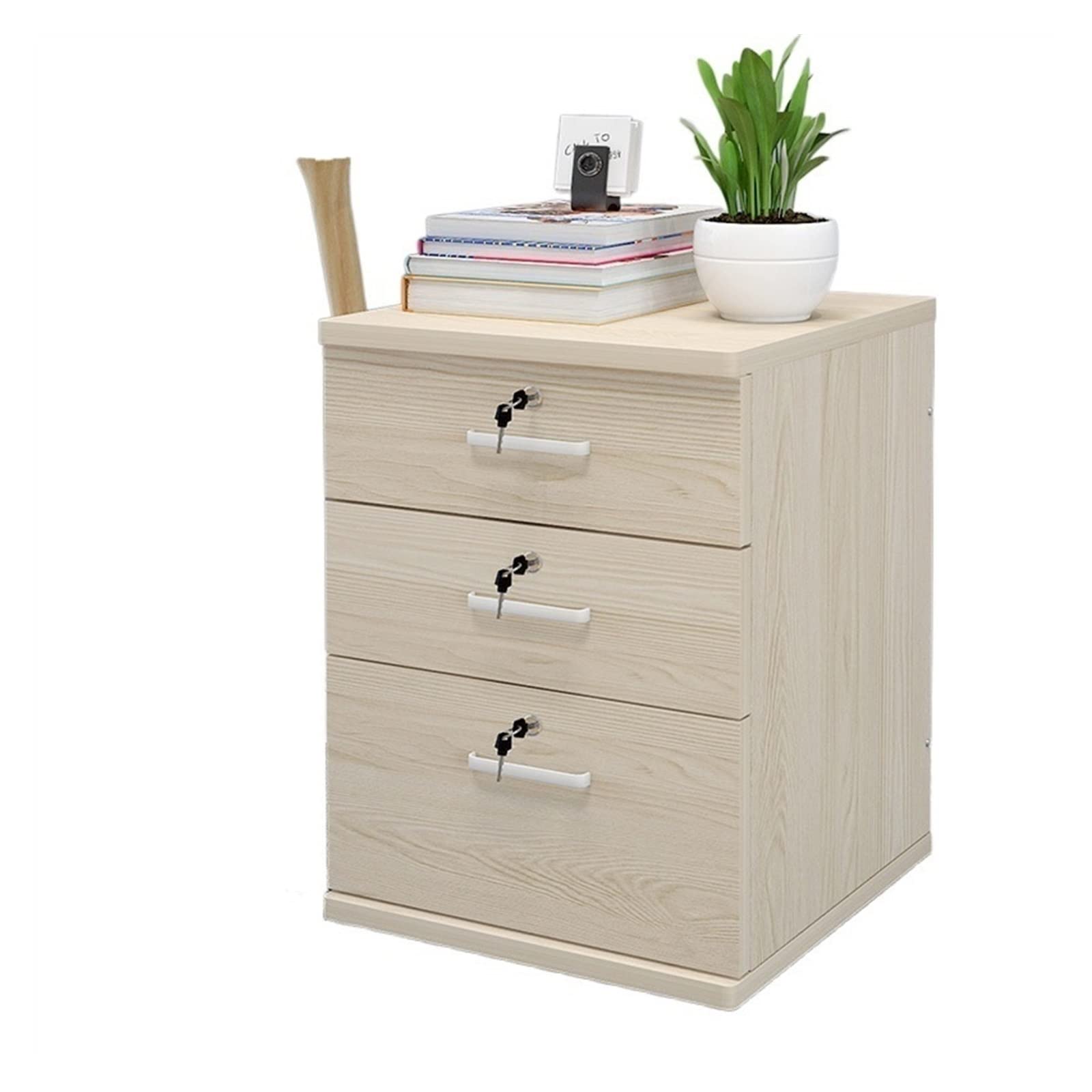 Aioneer C File Abinet Thicken Wood Filing Abinet Mobile Storage Abinet For Loset/Office 3-Drawer White Olor File Abinet Storage With 4 360Wheels Filing Abinet