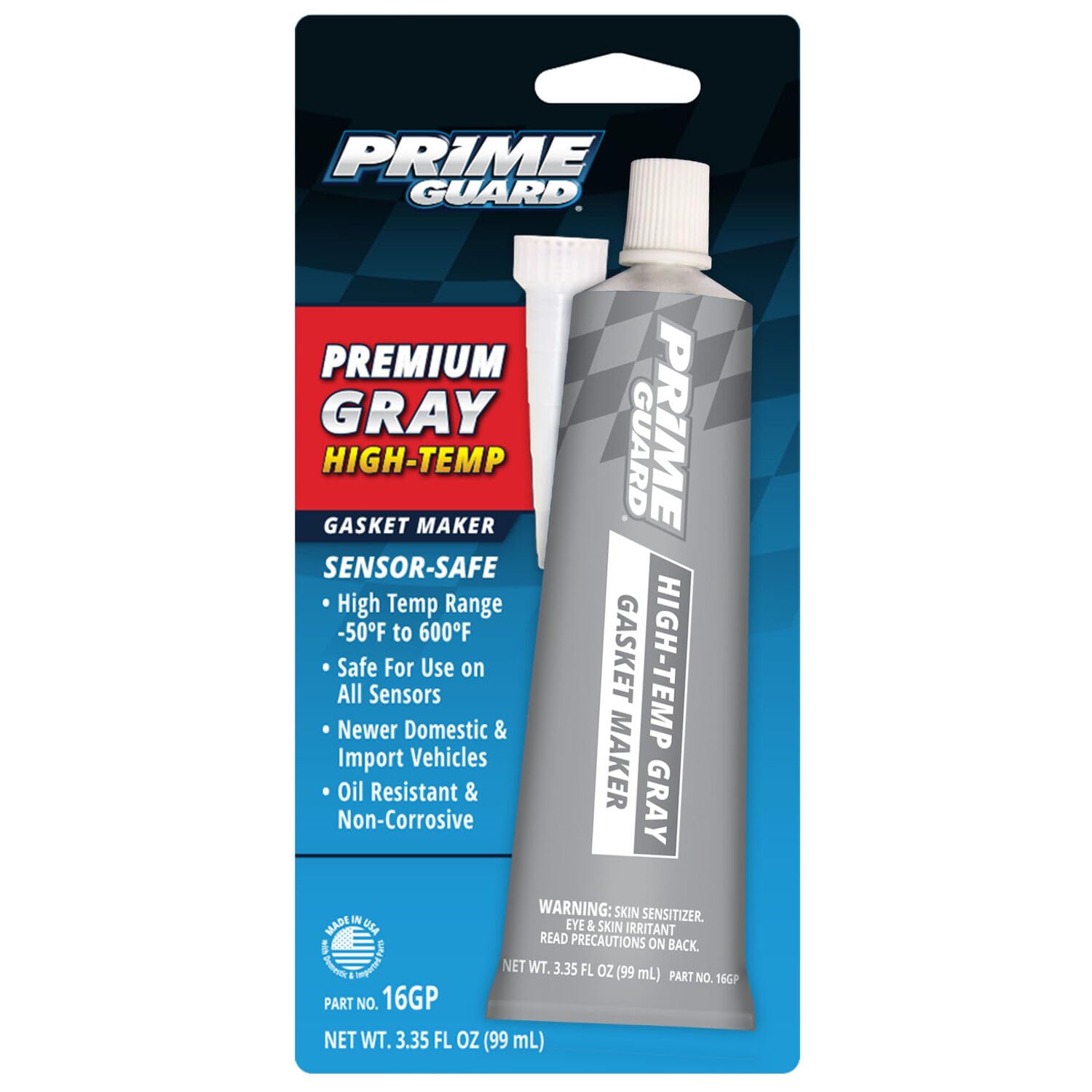Prime Guard Premium Gray High-Temp Gasket Maker - 3.35 Ounce (Pack of 12)-image-9
