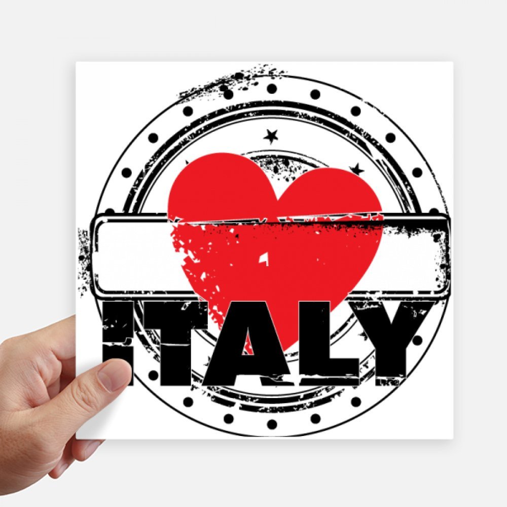 Stickers Italie amour en forme de coeur - Partagez votre passion au quotidien