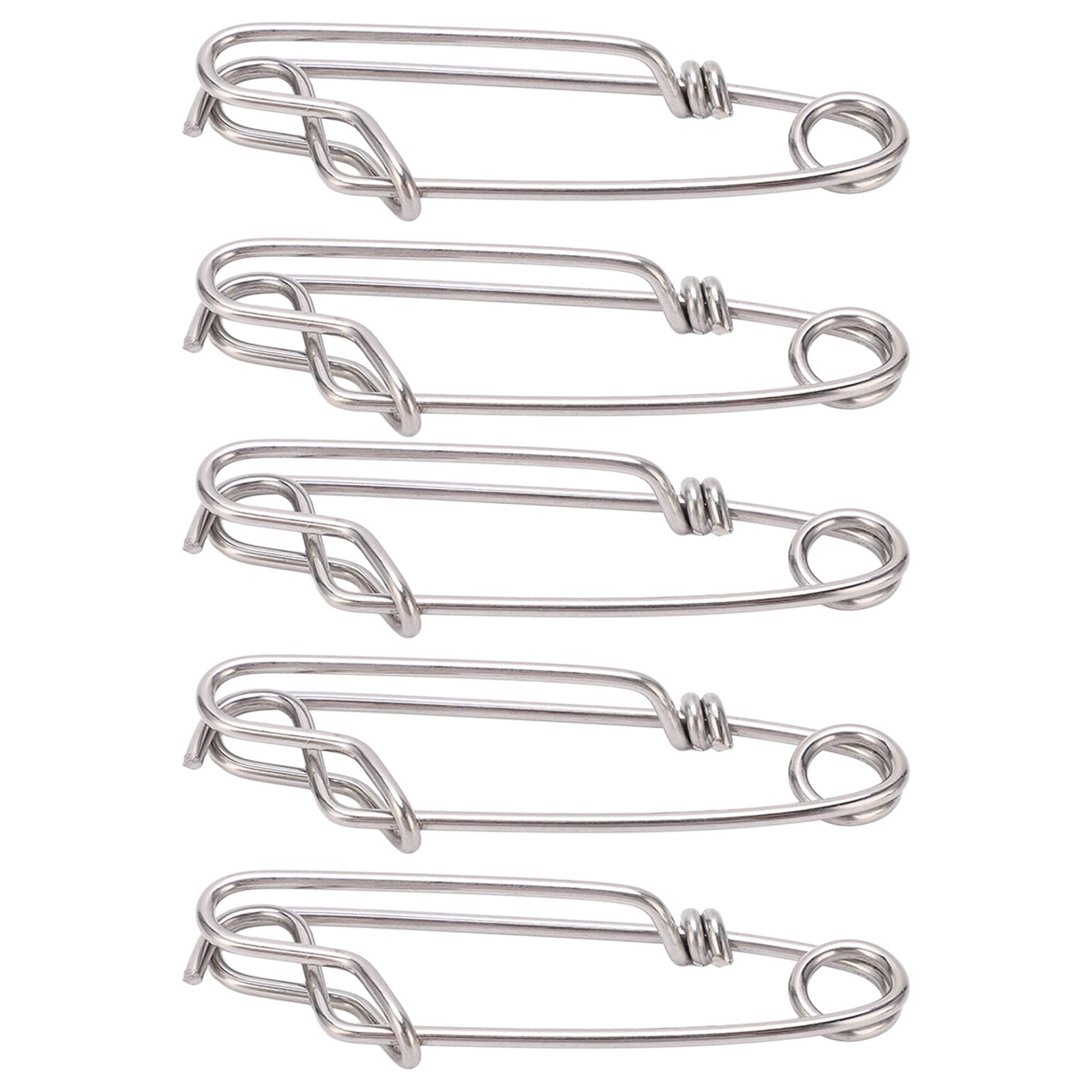 Longline Snap Clip, Anti Oxygen Gourd Shaped Rustproof Fishing Snap Clip for Freshwater (1.8 * 60MM)-image-23