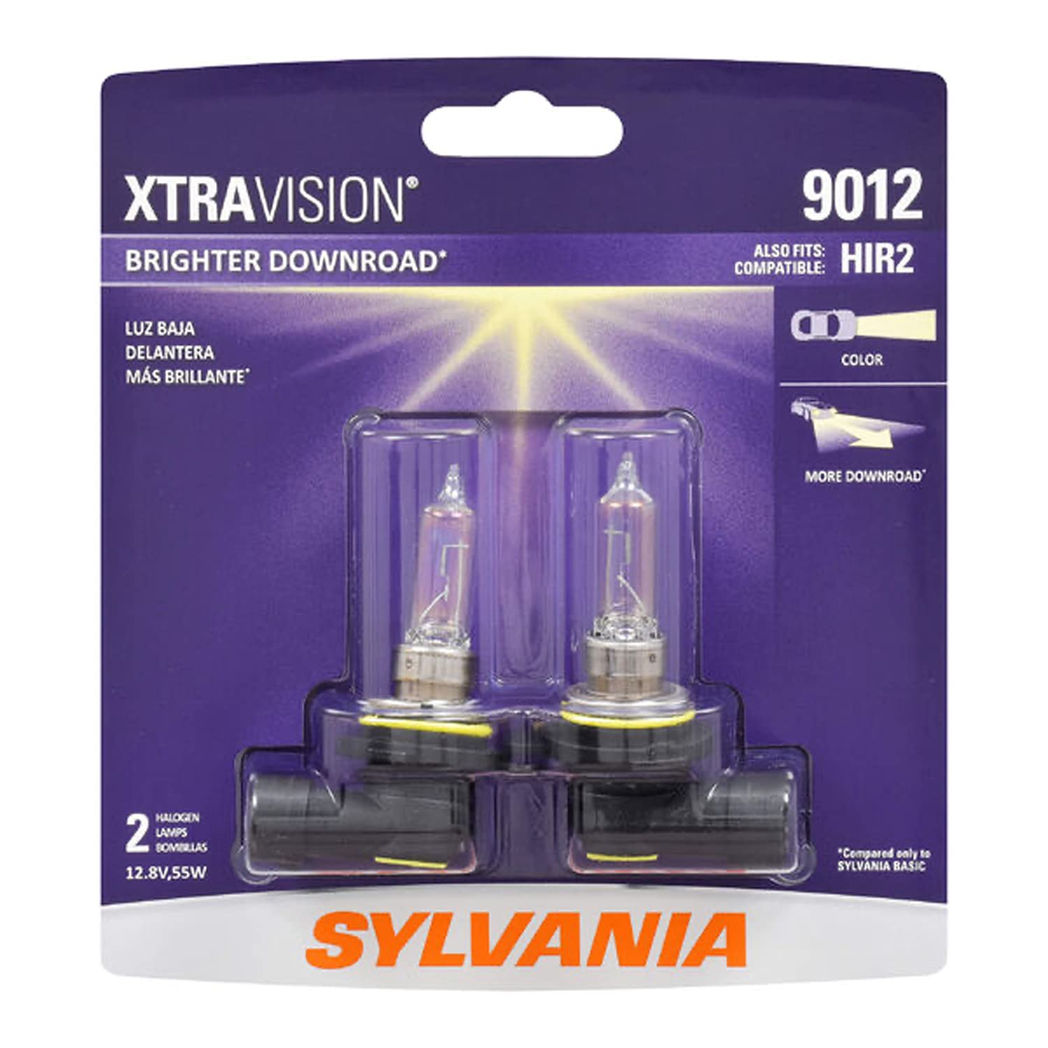 Buy Sylvania 9012SU BP2 SilverStar XtraVision 9012 High Performance Halogen Headlight Bulbs With 
