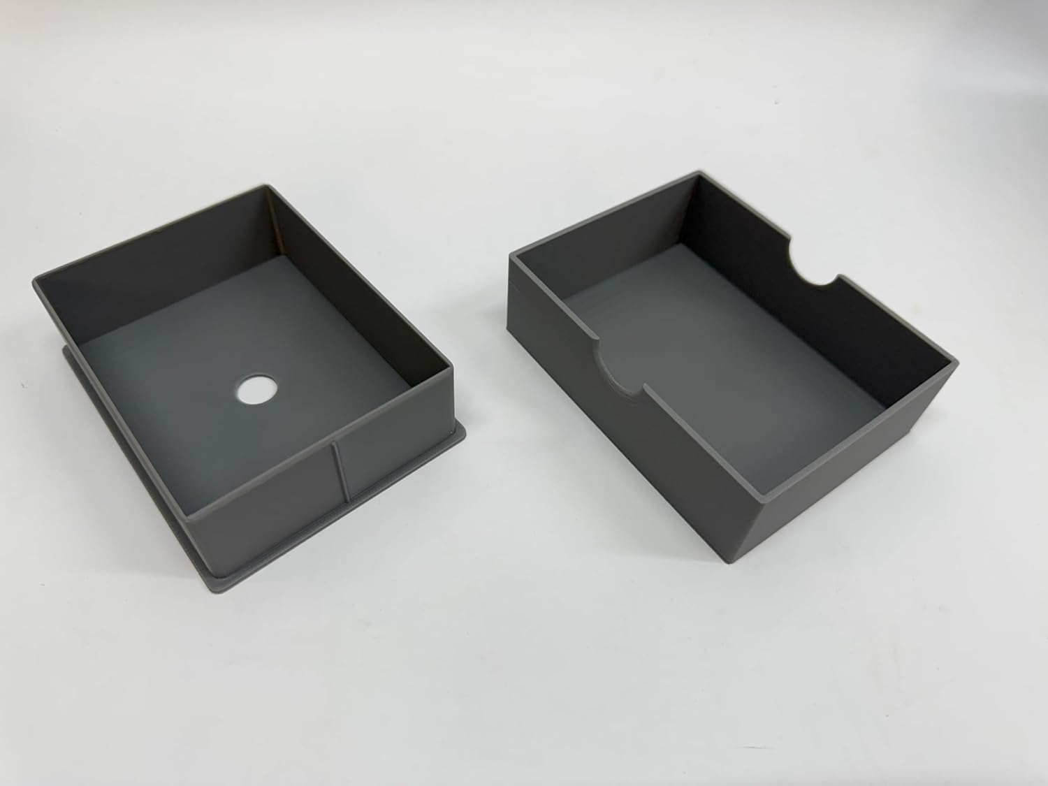 Storage Case Box for Top Loader Rigid Sleeve Trading Card Games (Grey)