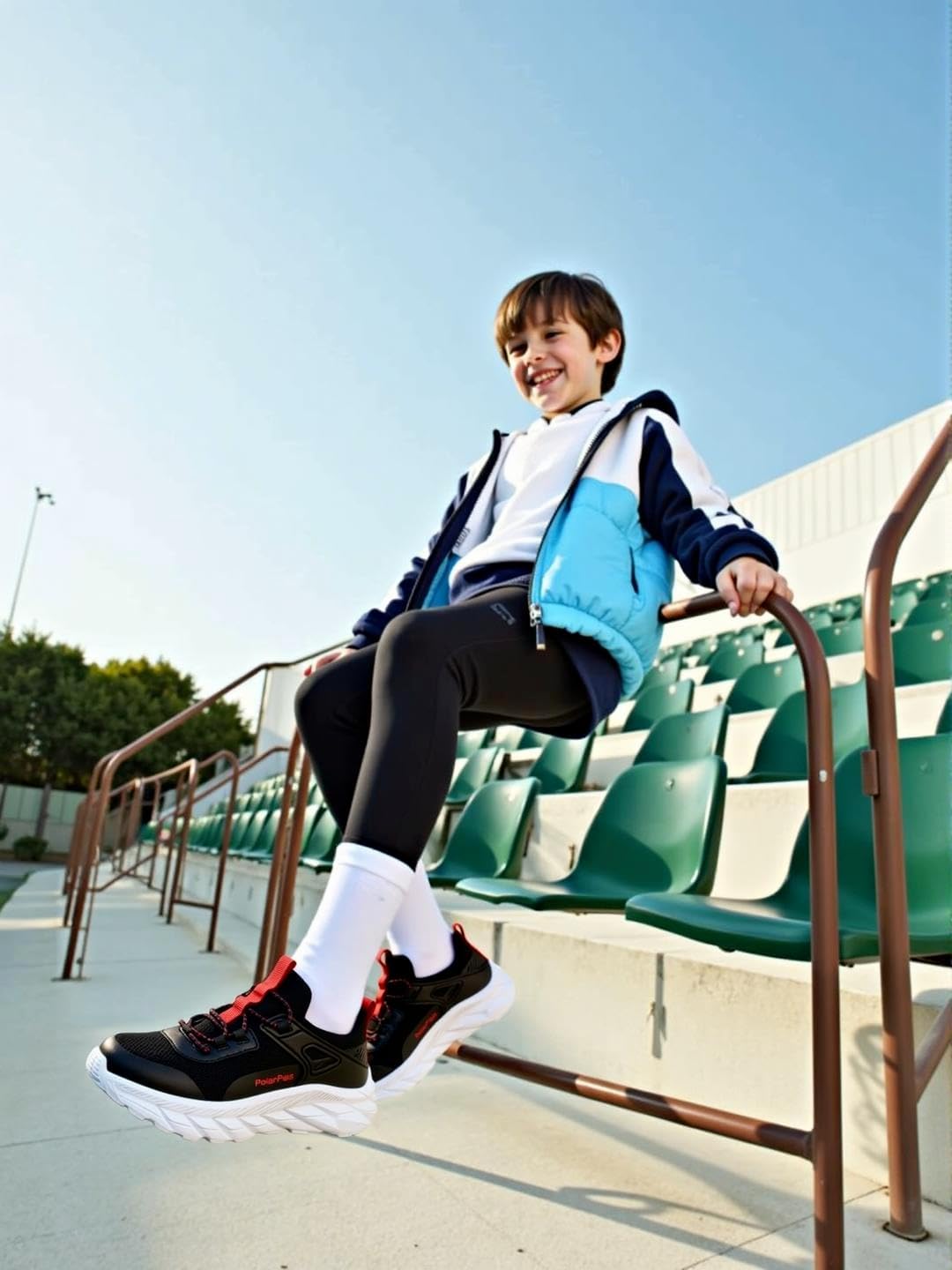 Boys Slip On Shoes Lightweight Running Shoes Breathable Athletic Tennis Sneakers for Little/Big Kid