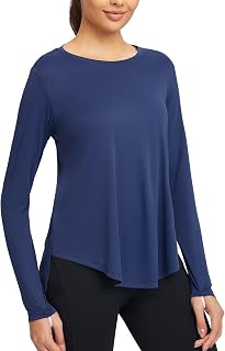baleaf Women's UPF 50+ Sun Shirts Flowy Swing Tunic Tops Long Sleeve UV Protection Hiking Outdoor Workout S-3XL Plus Size