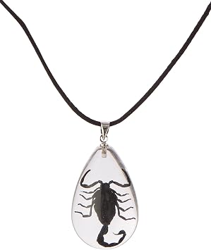 REALBUG Black Scorpion, Necklace, Clear, Small