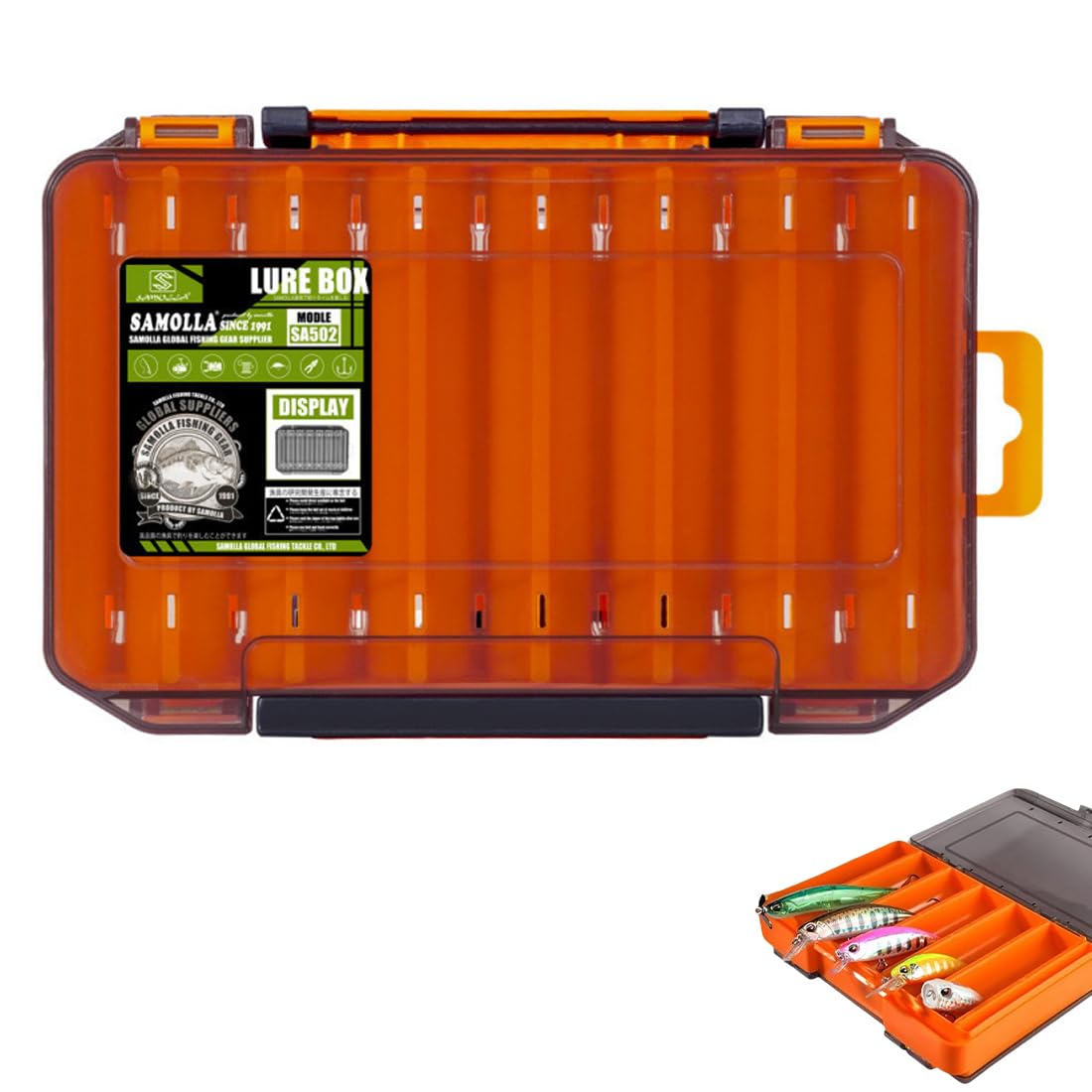 NHQZ 1 Pieza Bolsa de Pesca, Caja de Aparejos de Pesca, Caja de Caña de Pesca, Cebo de Pesca Portátil, Naranja, L, Herramientas Esenciales para Pescadores, Adecuado para Almacenar Varios Cebos