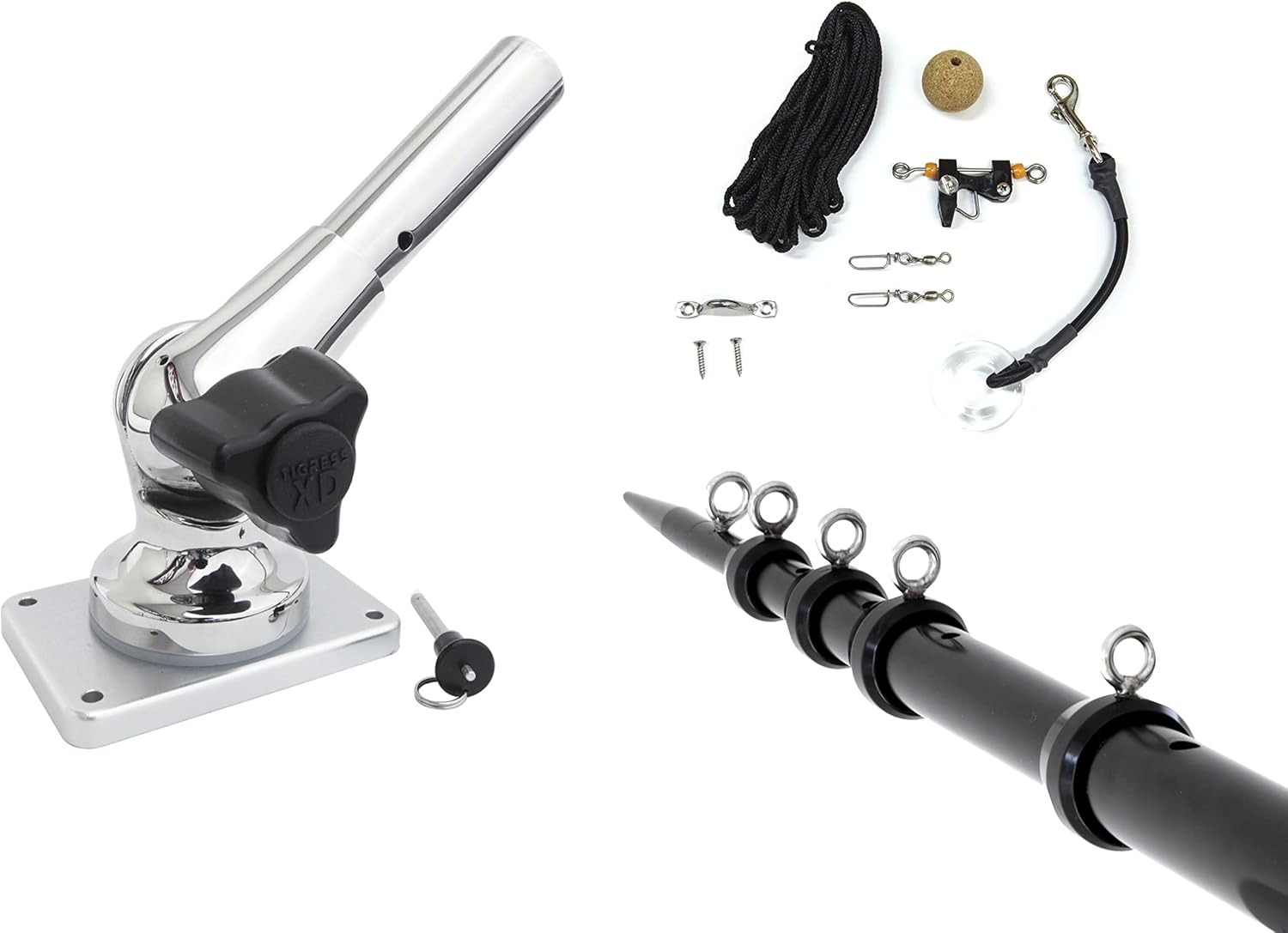 Tigress XD Mount 12' Center Rigger System, Featuring Tigress Track Telescoping Center Riggers