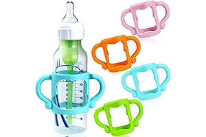 4-Pack Bottle Handles for Dr. Brown's Bottles, Empowering Baby's Independent Feeding Journey