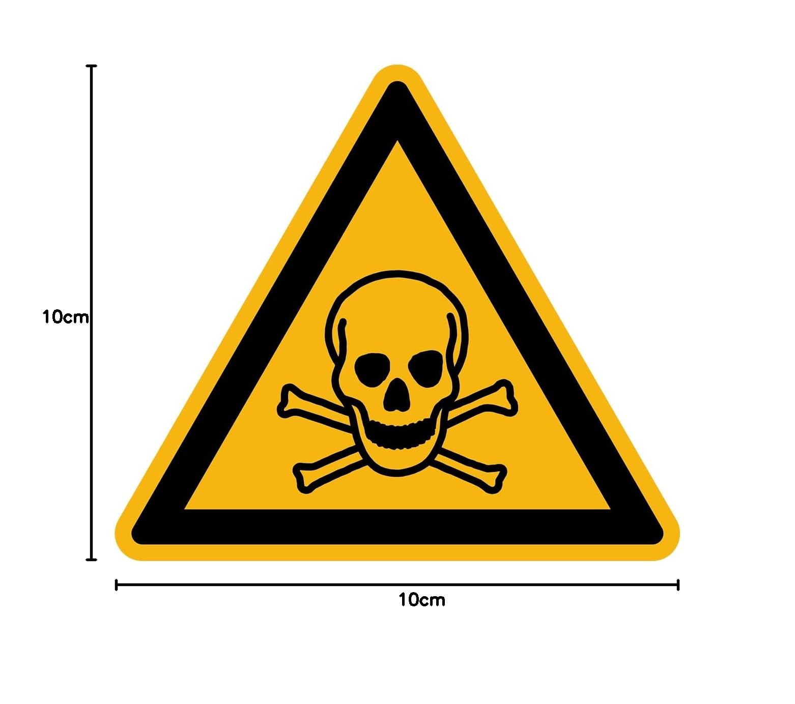 AUA SIGNALETIQUE Autocollant Danger Électricité ISO 7010 - 75x105 Mm | Sécurité Professionnelle